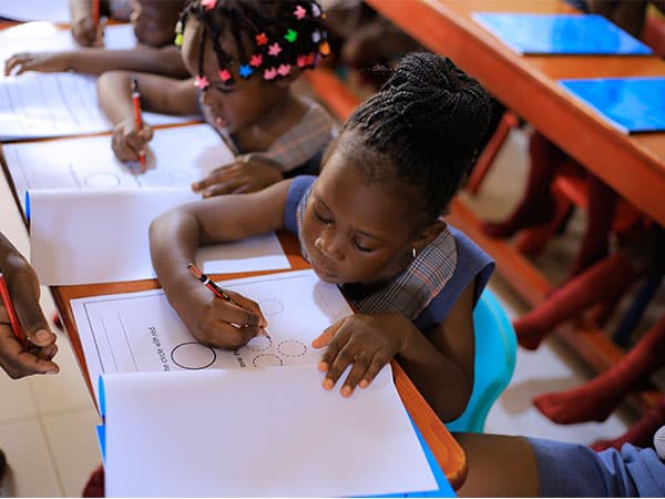 Child reading at Brainy Dolphins